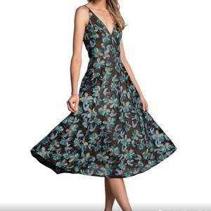 Dress the Population Elisa Midi Dress NWT Size S